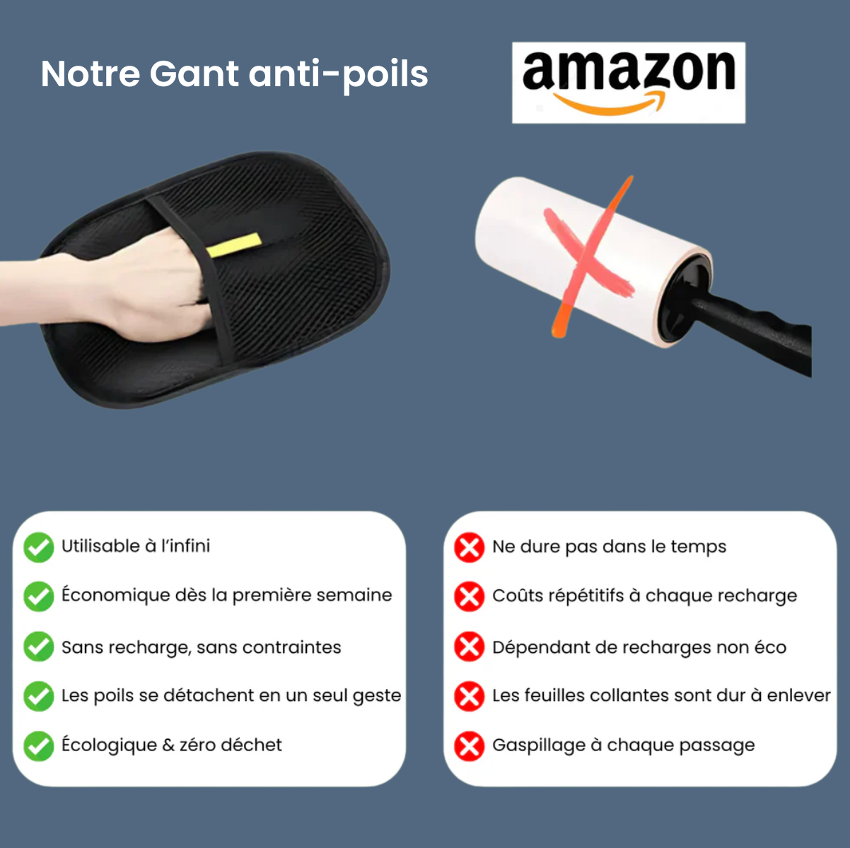 HairClean™ - Gant statique anti-poils