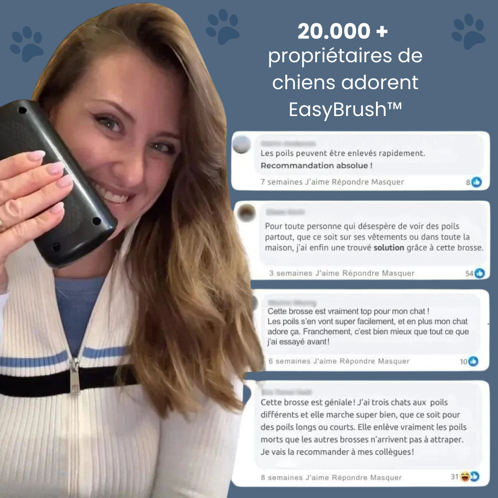 EasyBrush™ - Brosse anti-poils de chien